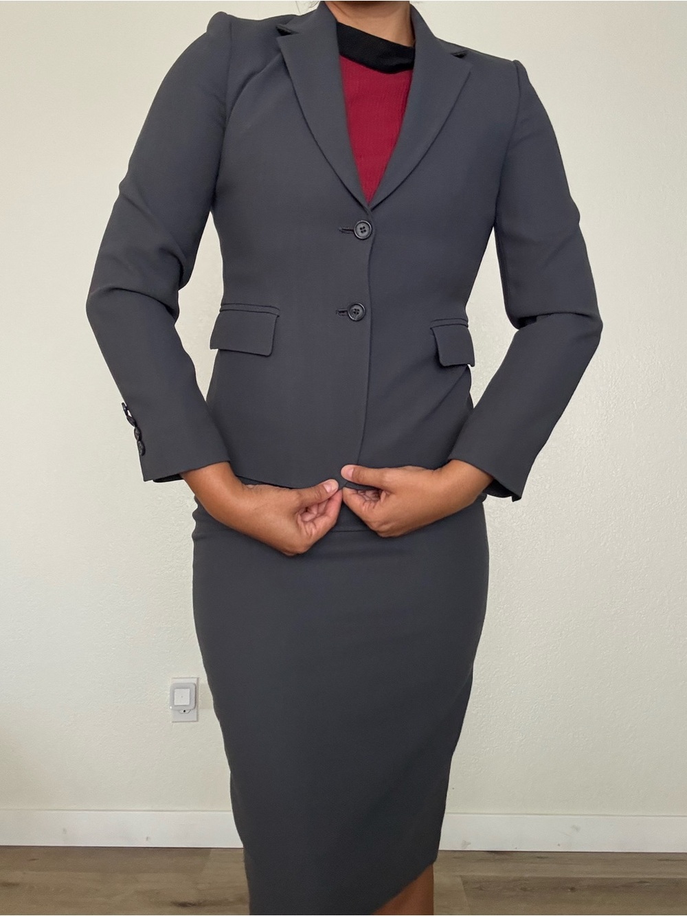 3-Piece J. Crew Charcoal Gray Suit